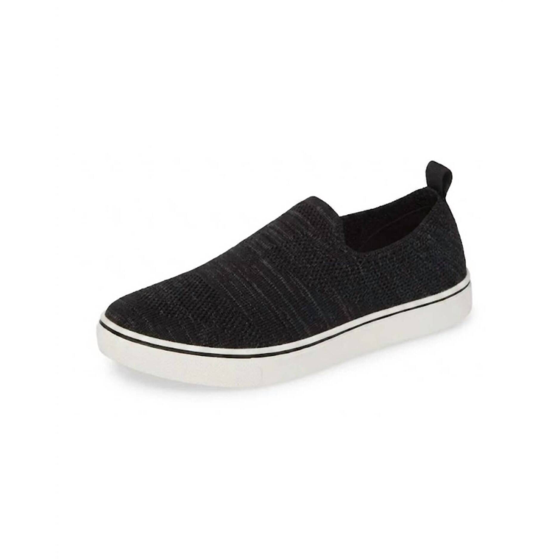 New Bernie Mev Women's Leviah Slip-On Sneaker In Black/Silver